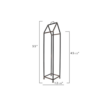 3R Studios House Shaped Metal Log Holder