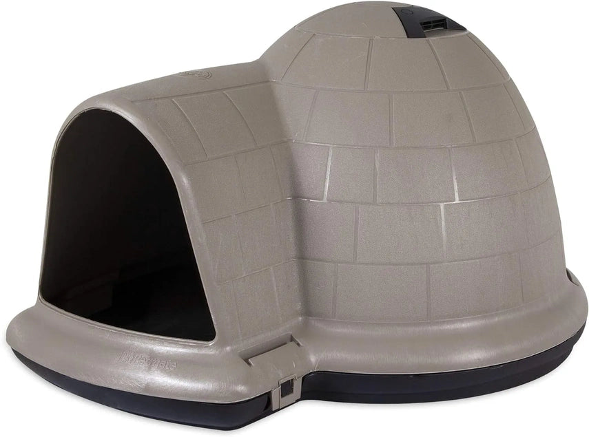 Petmate Indigo Dog House (Igloo Dog House, Made in USA with 90% Recycled Materials, All Weather Protection Pet Shelter) for XL Dogs 90 to 125 pounds, Made in USA