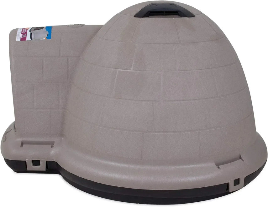 Petmate Indigo Dog House (Igloo Dog House, Made in USA with 90% Recycled Materials, All Weather Protection Pet Shelter) for XL Dogs 90 to 125 pounds, Made in USA