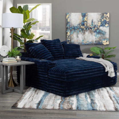 Nestle Chaise Lounge With Dual Cupholders And Charging Ports