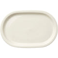 Minale Ceramic Tea Catch Tray Ivory 9 in